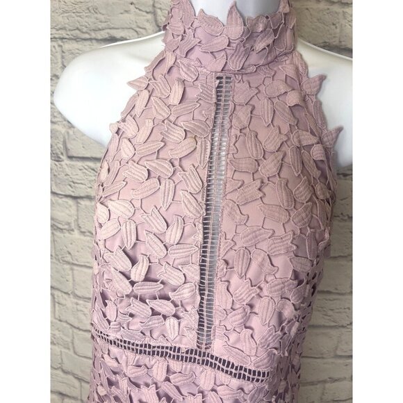 Bardot Gemme Dress Lace Halter Ladies Size 8 Lavender Lilac Color - Picture 7 of 16